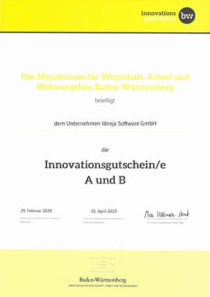 Innovationsgutschein des Landes Baden-Württemberg